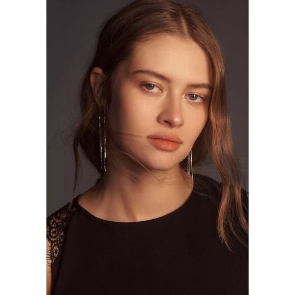 Anthropologie Asymmetrical Lace Maxi Slip Dress XS NWT | Modern Romantic Goth - Picture 4 of 15